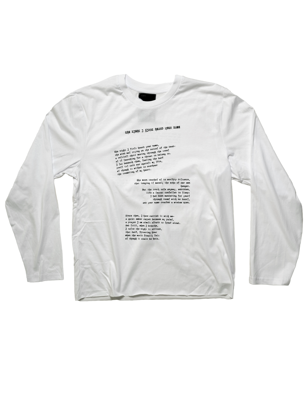POEM LONGSLEEVE